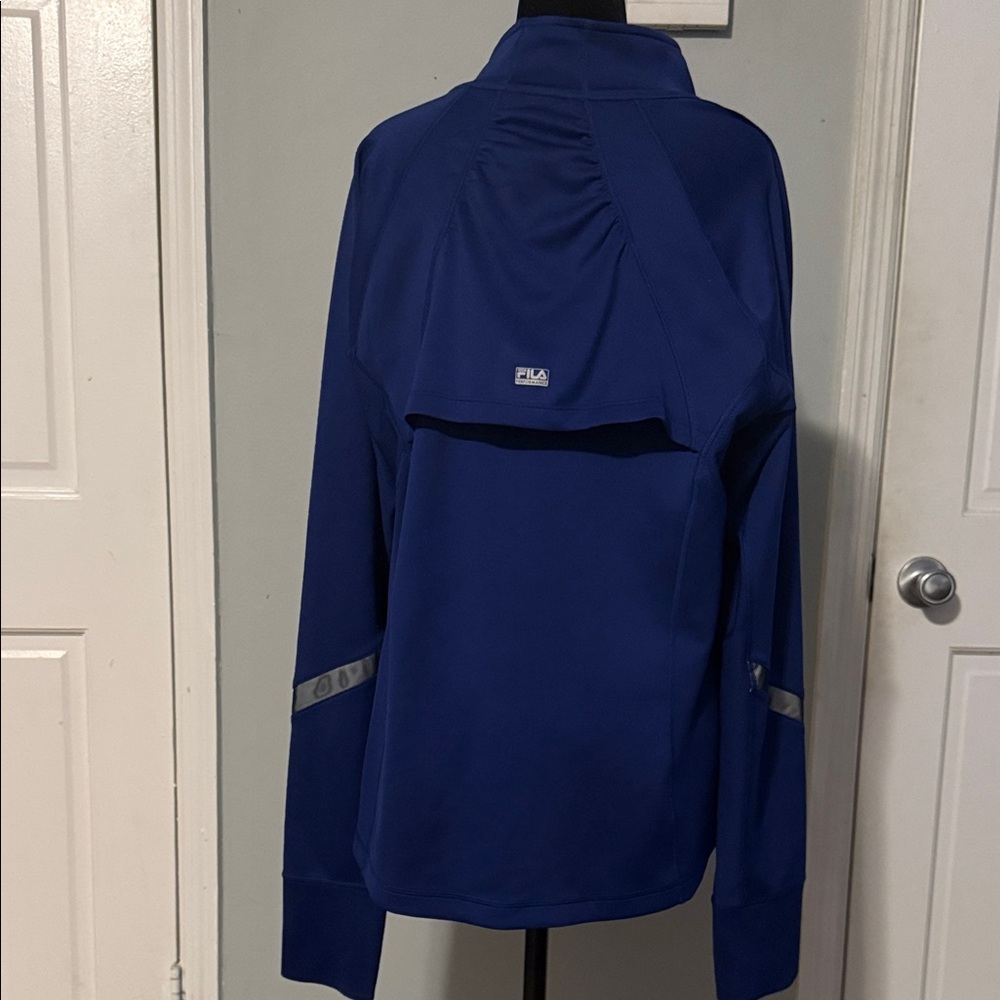 Fila Blue Performance Utility Zip Jacket With Ref… - image 2